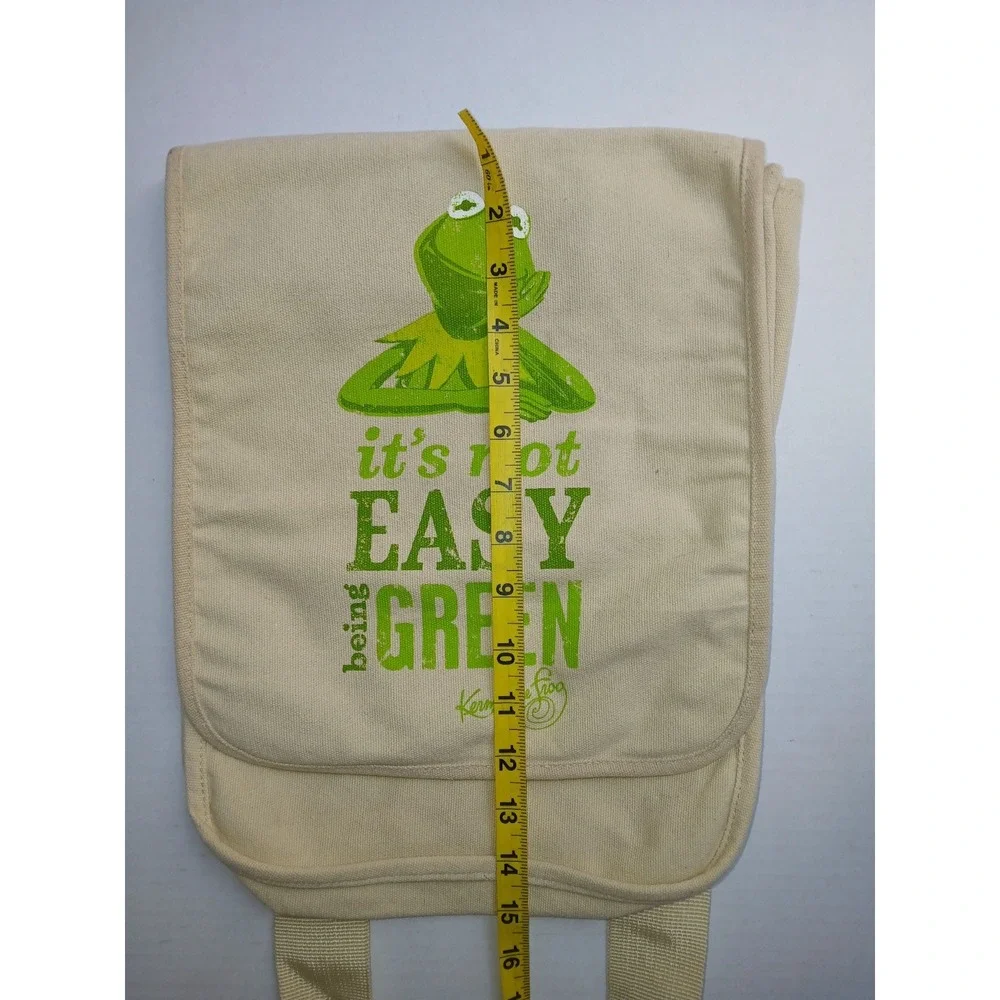 HALLMARK MUPPETS KERMIT‎ THE FROG NOT EASY BEING GREEN MESSENGER / BOOK BAG